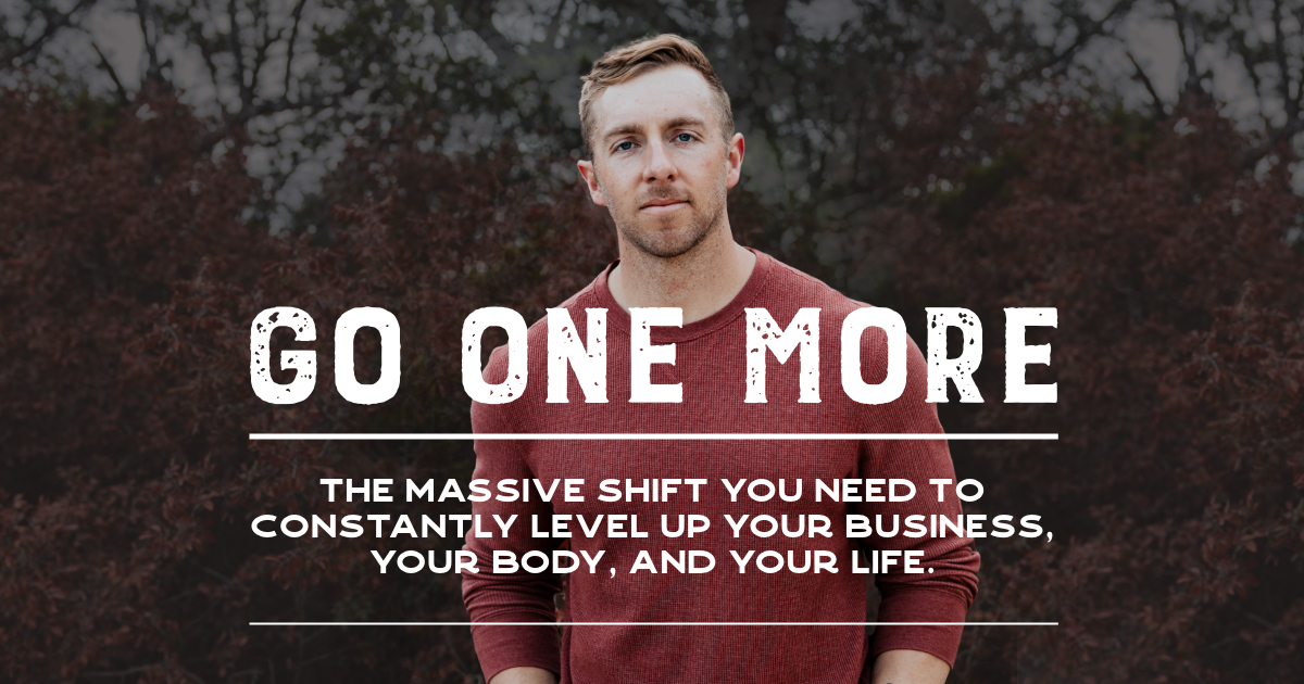 Podcast nick bare hosted by the creator of the go one more mindset 